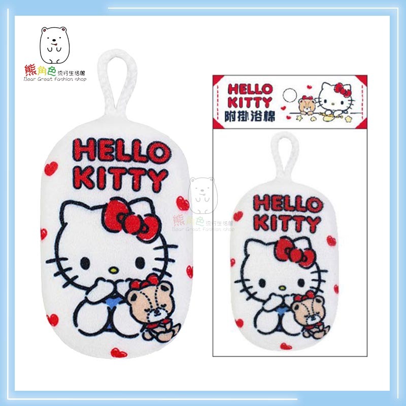 三麗鷗 附掛浴棉 澡棉 可愛圖案浴棉 KT 布丁狗 美樂蒂 酷洛米 大耳狗 帕恰狗 【KT0012】 熊角色流行生活館-規格圖8