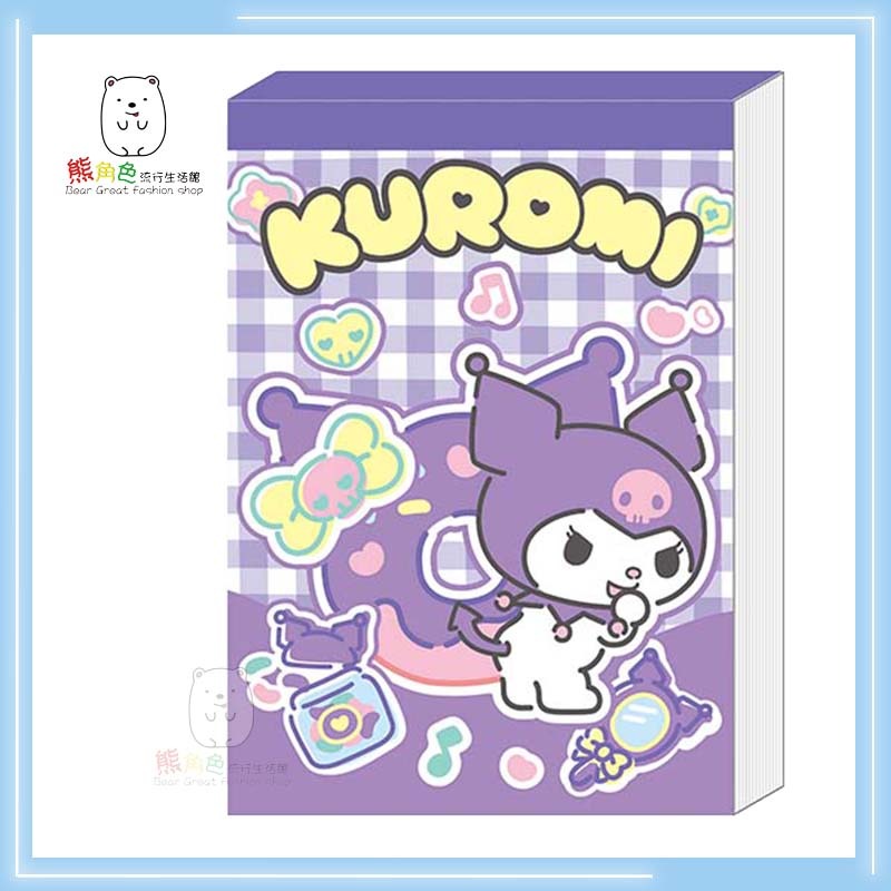 三麗鷗 方型便條紙(中) 便條紙 MEMO 酷洛米 美樂蒂 彼安諾 【KT0132】 熊角色流行生活館-規格圖5