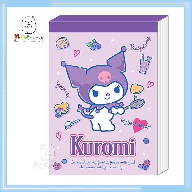 三麗鷗 方型便條紙(中) 便條紙 MEMO 酷洛米 美樂蒂 彼安諾 【KT0132】 熊角色流行生活館-規格圖5