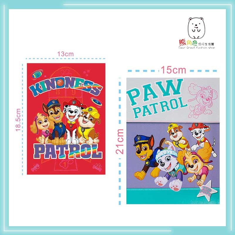 汪汪隊立大功 32開筆記本 25開筆記本 綠 物品藍 夏日粉 夥伴咖 夥伴藍 【PA0023】 熊角色流行生活館-細節圖2