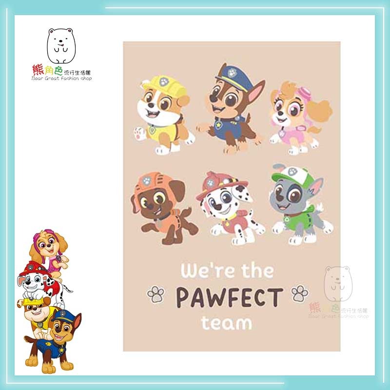 汪汪隊立大功 32開筆記本 25開筆記本 綠 物品藍 夏日粉 夥伴咖 夥伴藍 【PA0023】 熊角色流行生活館-規格圖4