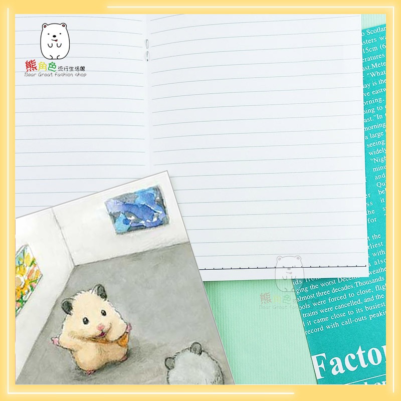 助六的日常 32開筆記本 記事本 月曆 畫展 床前故事 畫室 【SU0012】 熊角色流行生活館-細節圖5