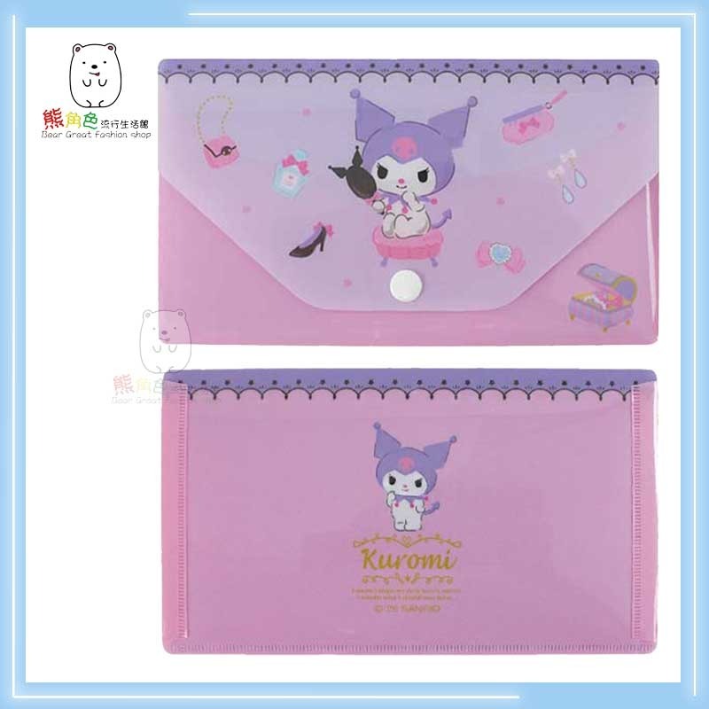三麗鷗 萬用收納夾 收納袋 發票袋 支票袋 大耳狗 酷洛米 花花 旅行 化妝 音符 【KT0157】 熊角色流行生活館-規格圖6