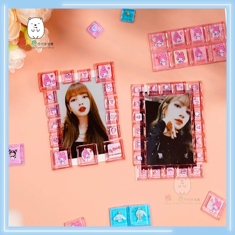 三麗鷗 方塊貼紙 貼紙 可愛貼紙 手帳貼 裝飾貼 KT 酷洛米 美樂蒂 大耳狗 【KT0094】 熊角色流行生活館-細節圖4