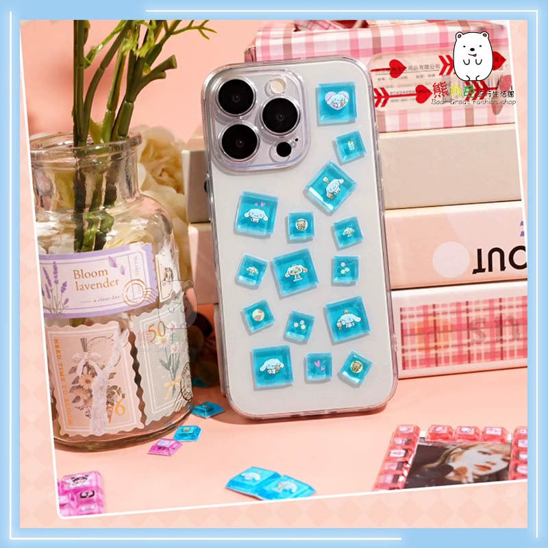 三麗鷗 方塊貼紙 貼紙 可愛貼紙 手帳貼 裝飾貼 KT 酷洛米 美樂蒂 大耳狗 【KT0094】 熊角色流行生活館-細節圖7