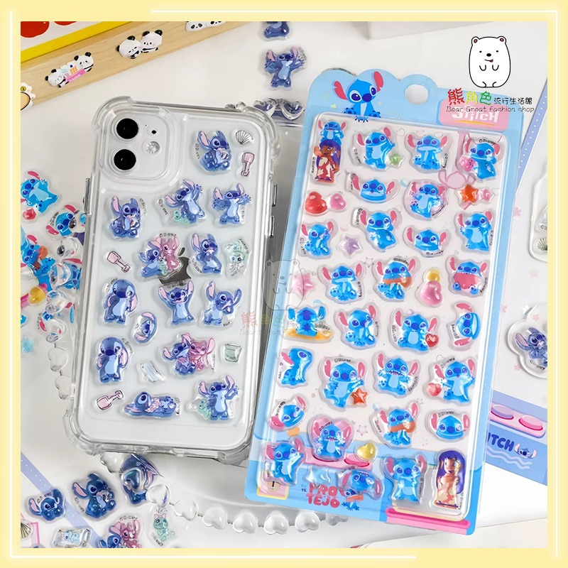 迪士尼 3D浮立雕貼紙 水晶貼紙 貼紙 可愛貼紙 手帳貼 米奇 史迪奇 【DS0027】 熊角色流行生活館-細節圖9