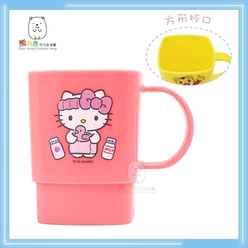 三麗鷗 方形水杯 潄口杯 水杯 KT 美樂蒂 酷洛米 大耳狗 布丁狗 帕恰狗 【QH0030】 熊角色流行生活館-規格圖8