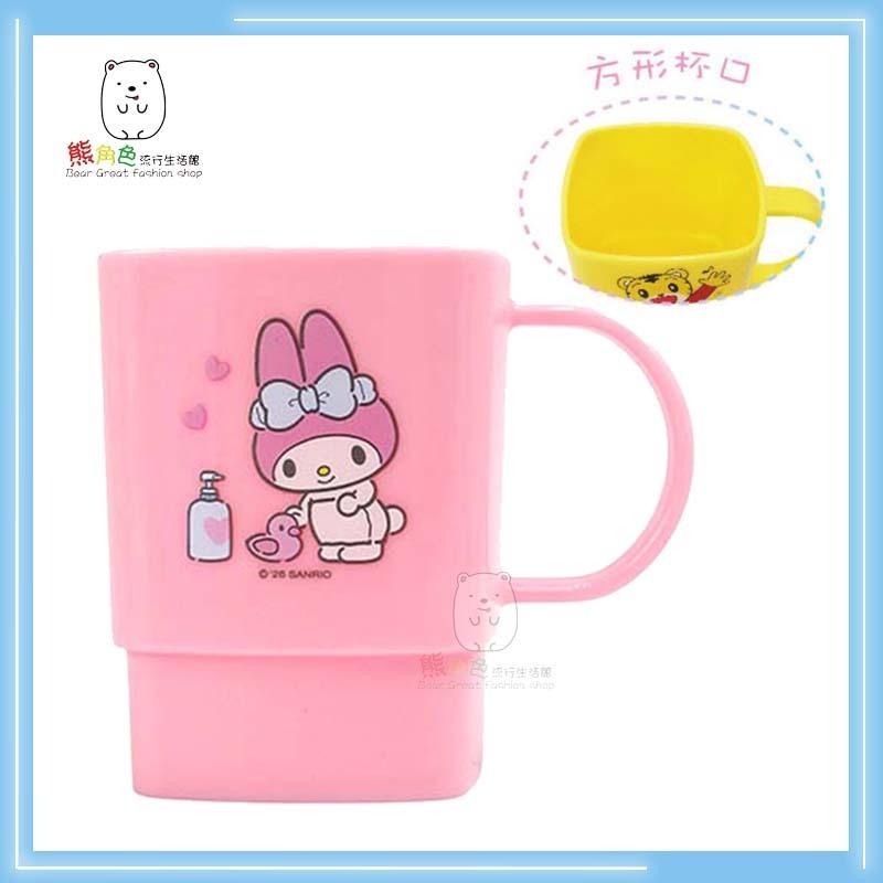 三麗鷗 方形水杯 潄口杯 水杯 KT 美樂蒂 酷洛米 大耳狗 布丁狗 帕恰狗 【QH0030】 熊角色流行生活館-規格圖8