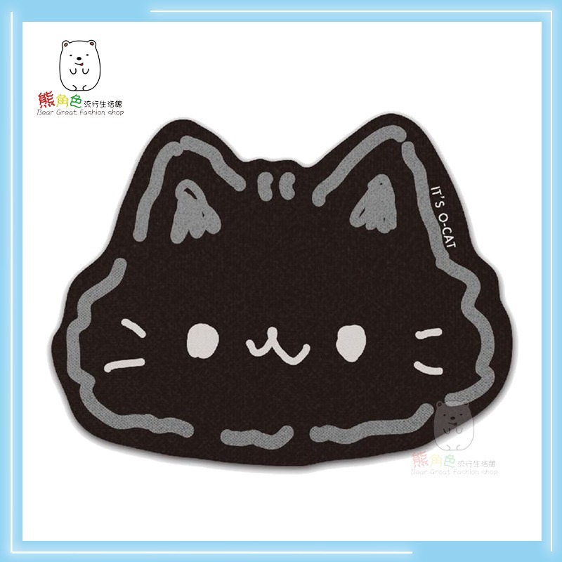 O-Cat 貓咪彩印杯墊 印章墊 橘貓 黑貓 灰貓 白貓 【JS0053】 熊角色流行生活館-規格圖5