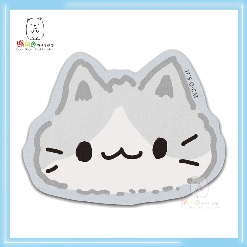 O-Cat 貓咪彩印杯墊 印章墊 橘貓 黑貓 灰貓 白貓 【JS0053】 熊角色流行生活館-規格圖5