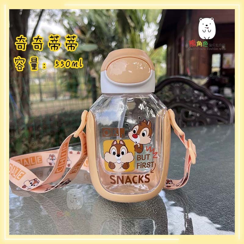 迪士尼 550ml吸管水壺 吸管杯 米奇 奇蒂 熊抱哥 三眼怪 【DS0066】 熊角色流行生活館-規格圖8