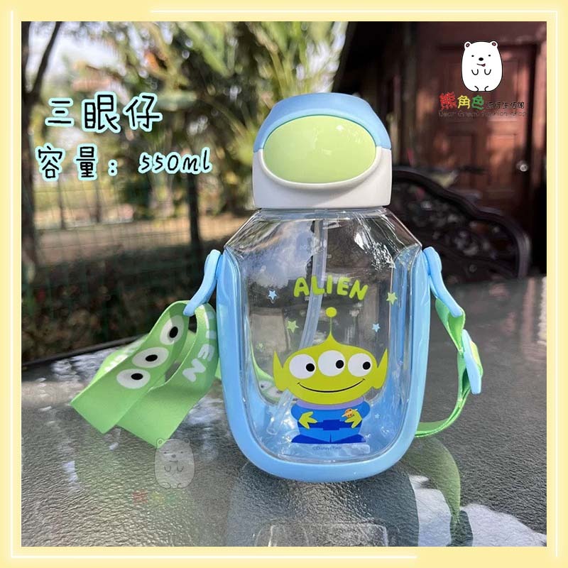 迪士尼 550ml吸管水壺 吸管杯 米奇 奇蒂 熊抱哥 三眼怪 【DS0066】 熊角色流行生活館-規格圖8