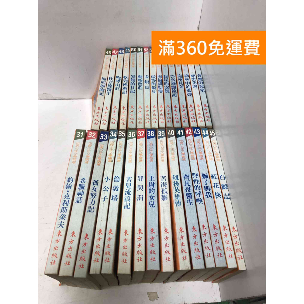 【雷根360免運】【出清】世界少年文學精選 1~60 #書斑多【Q-G1143】-細節圖4