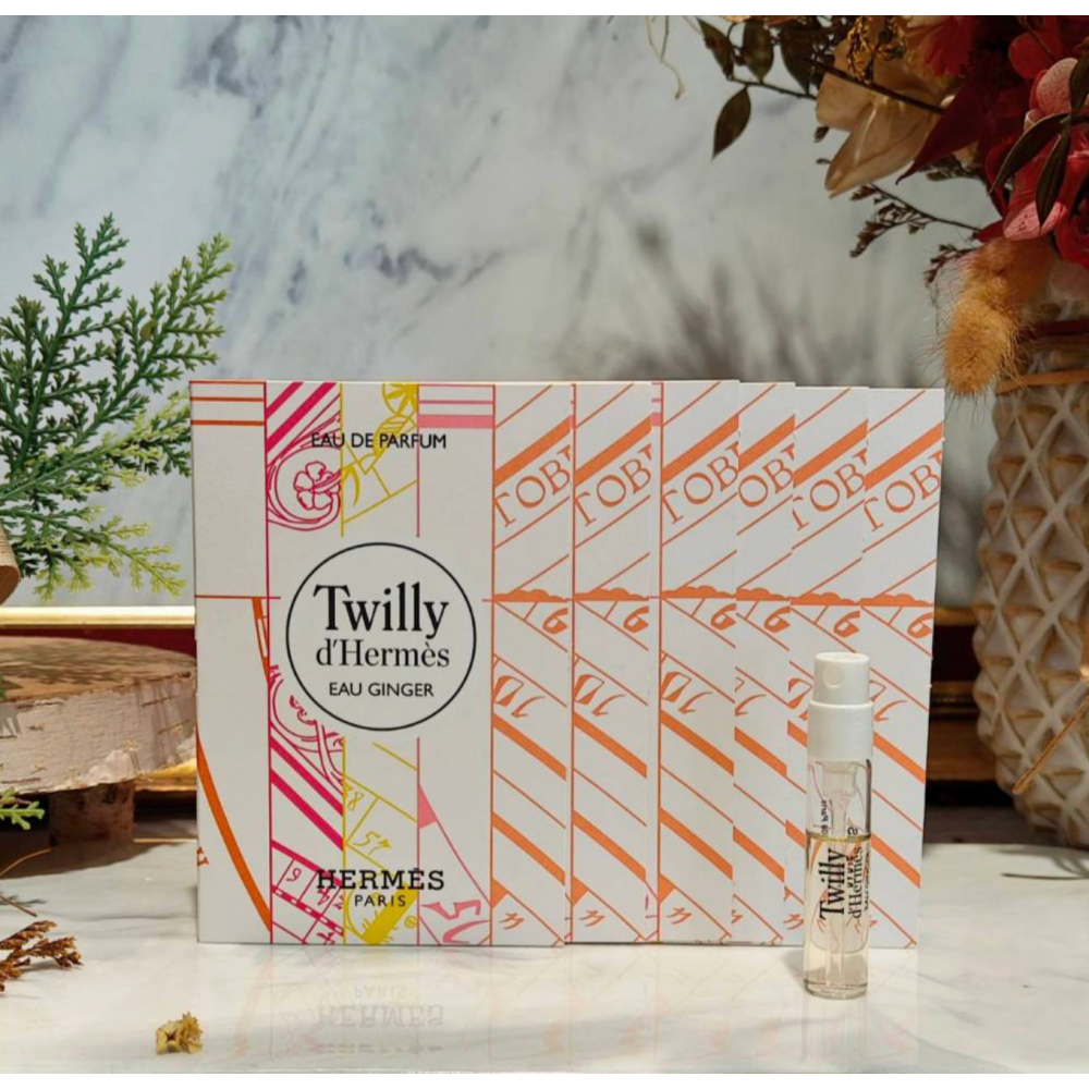 Hermes 愛馬仕 Twilly Eau Ginger 絲巾生薑淡香精2ml-細節圖2
