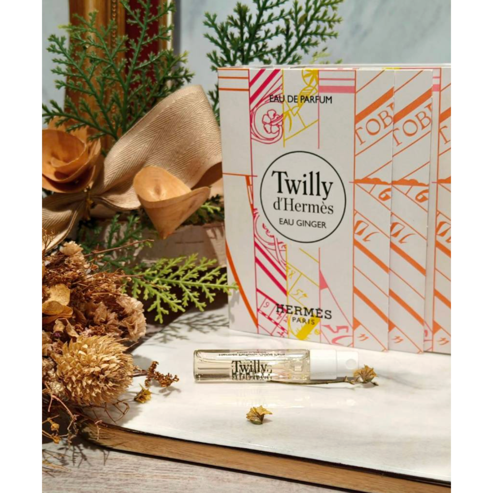 Hermes 愛馬仕 Twilly Eau Ginger 絲巾生薑淡香精2ml-細節圖3