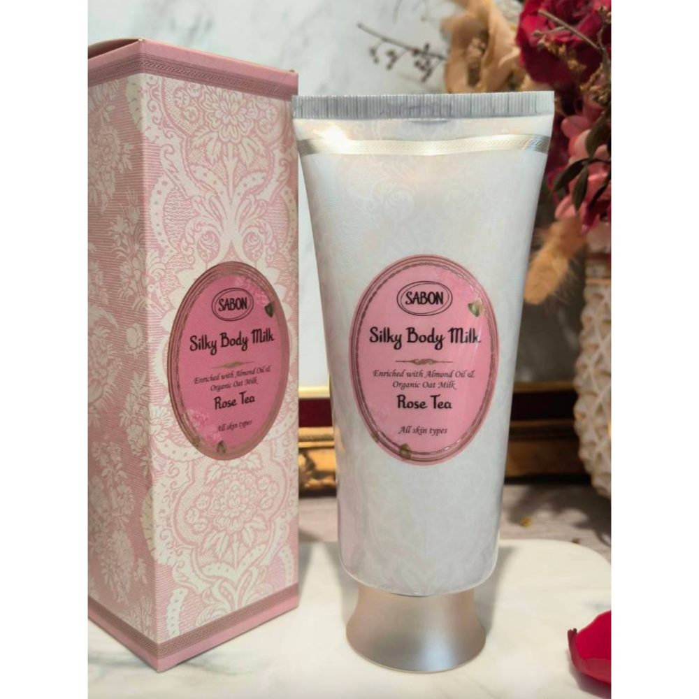 Sabon 玫瑰茶語絲綢身體乳液200ml-細節圖3