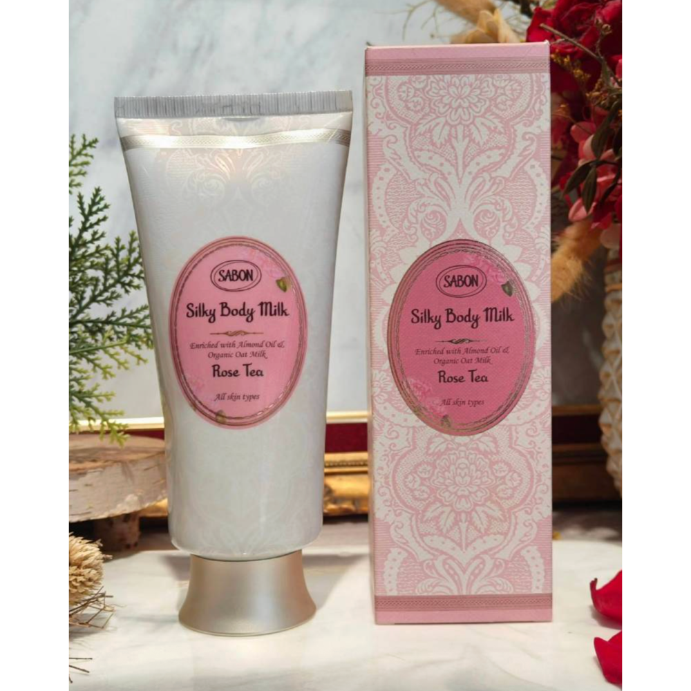 Sabon 玫瑰茶語絲綢身體乳液200ml-細節圖4