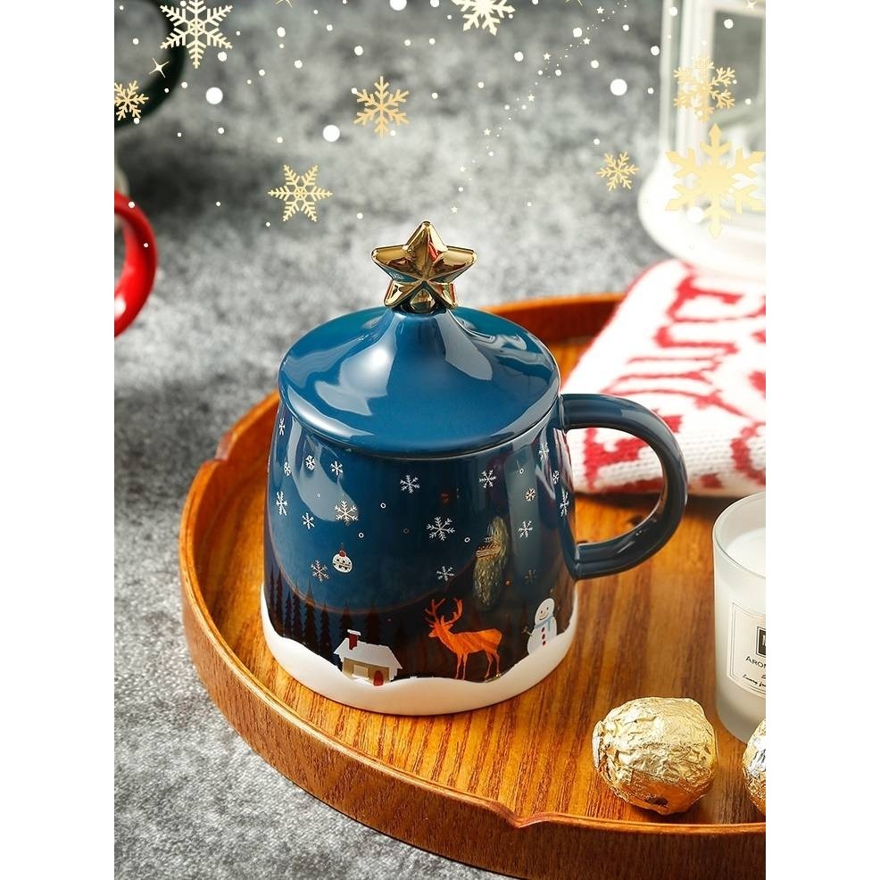 聖誕系列造型陶瓷馬克杯禮盒組-細節圖5