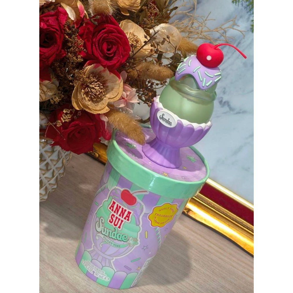 ANNA SUI 安娜蘇 果漾聖代淡香水-戀愛紫檸50ml-細節圖4