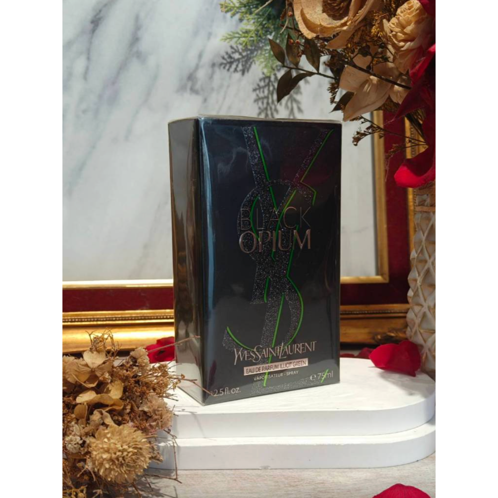 YSL 聖羅蘭 綠鴉片 Black Opium Illicit Green 女性淡香精75ml-細節圖2