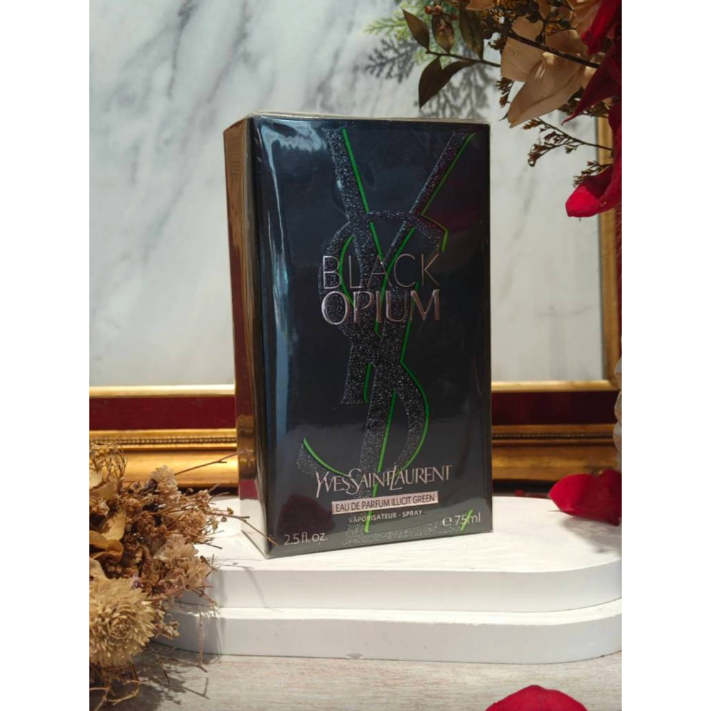 YSL 聖羅蘭 綠鴉片 Black Opium Illicit Green 女性淡香精75ml-細節圖3