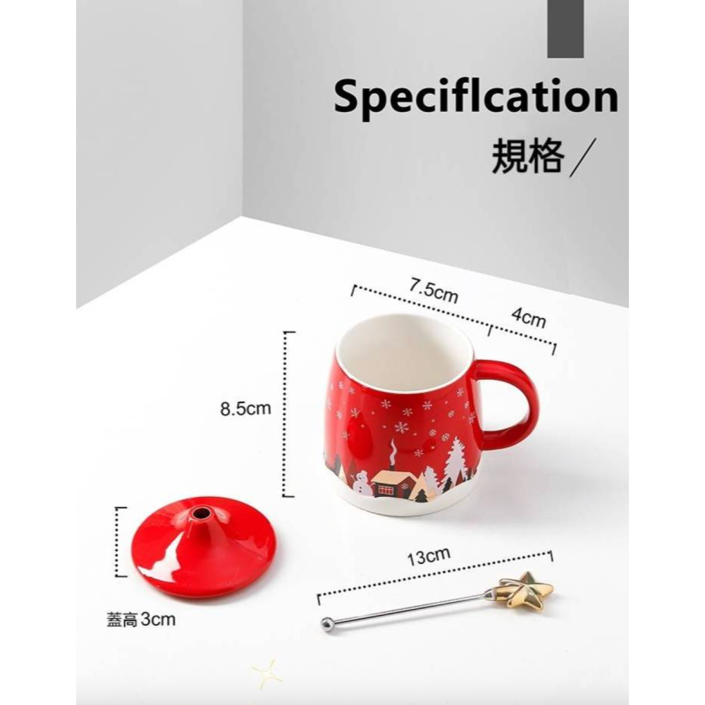 現貨 聖誕系列造型陶瓷馬克杯禮盒組-細節圖5