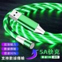 【5A流光版綠色1米】單買磁吸轉線