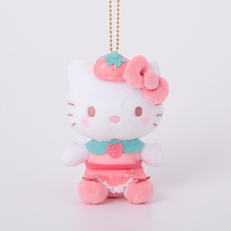 三麗鷗 sanrio 草莓 吊飾 娃娃-規格圖1