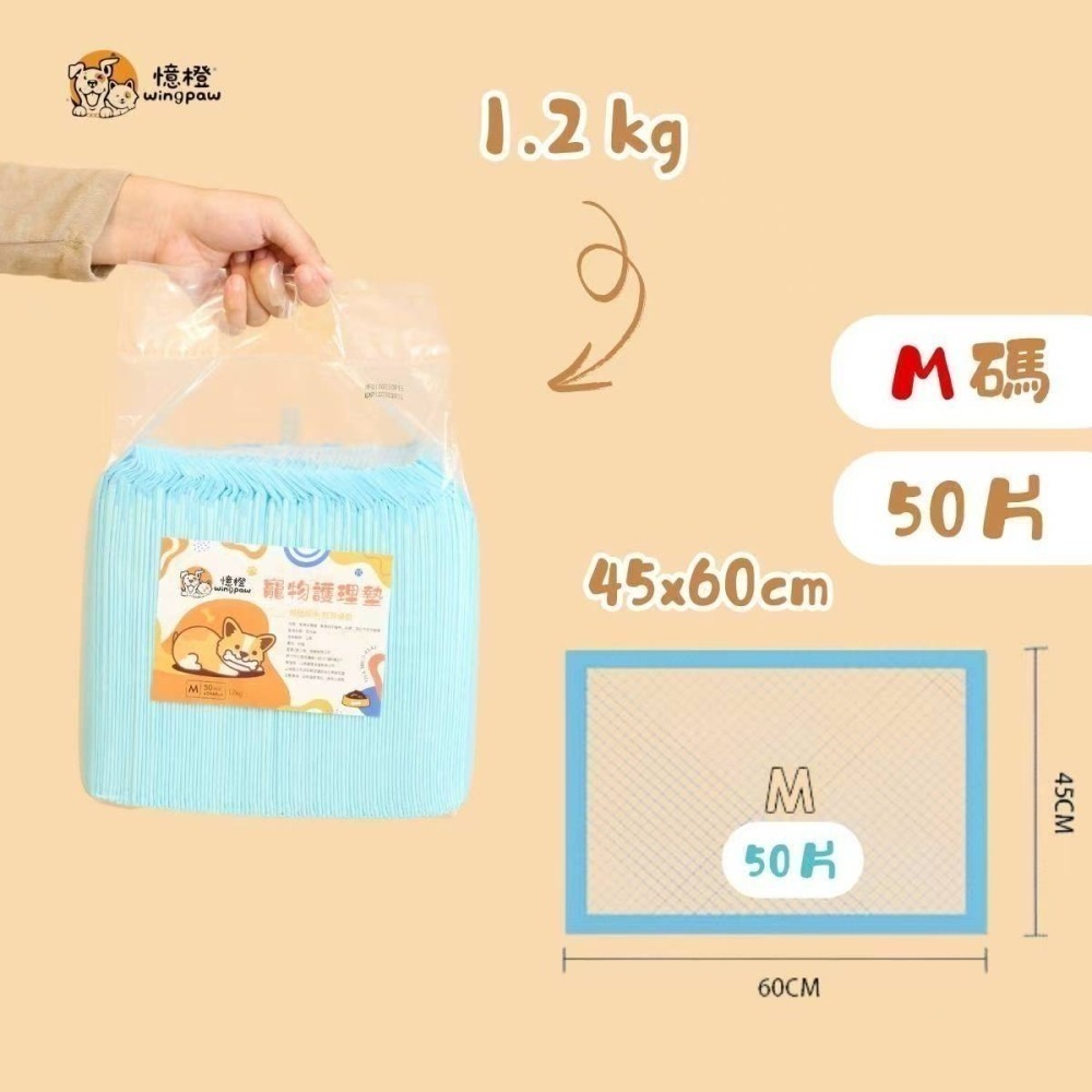 【WingPaw憶橙】高品質寵物尿布墊 1.2KG經濟款-細節圖9