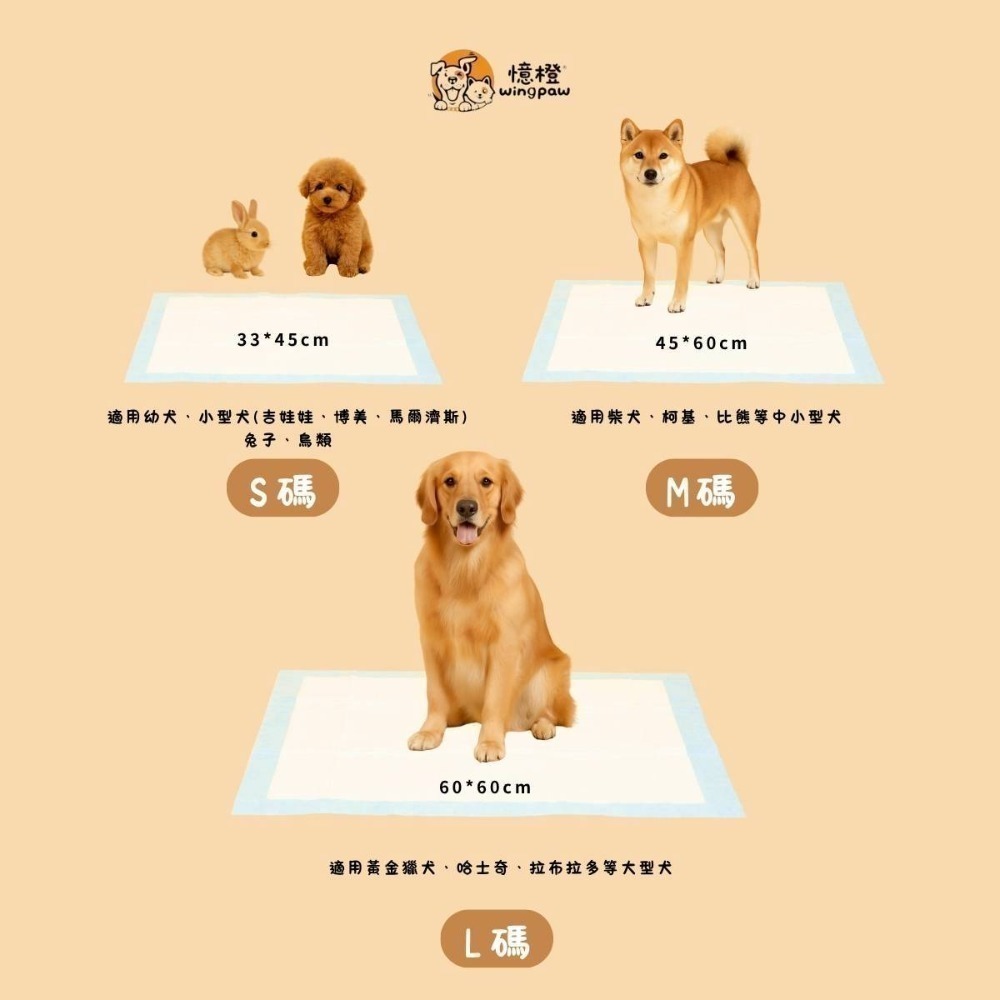 【WingPaw憶橙】高品質寵物尿布墊1.5KG加厚款-細節圖7