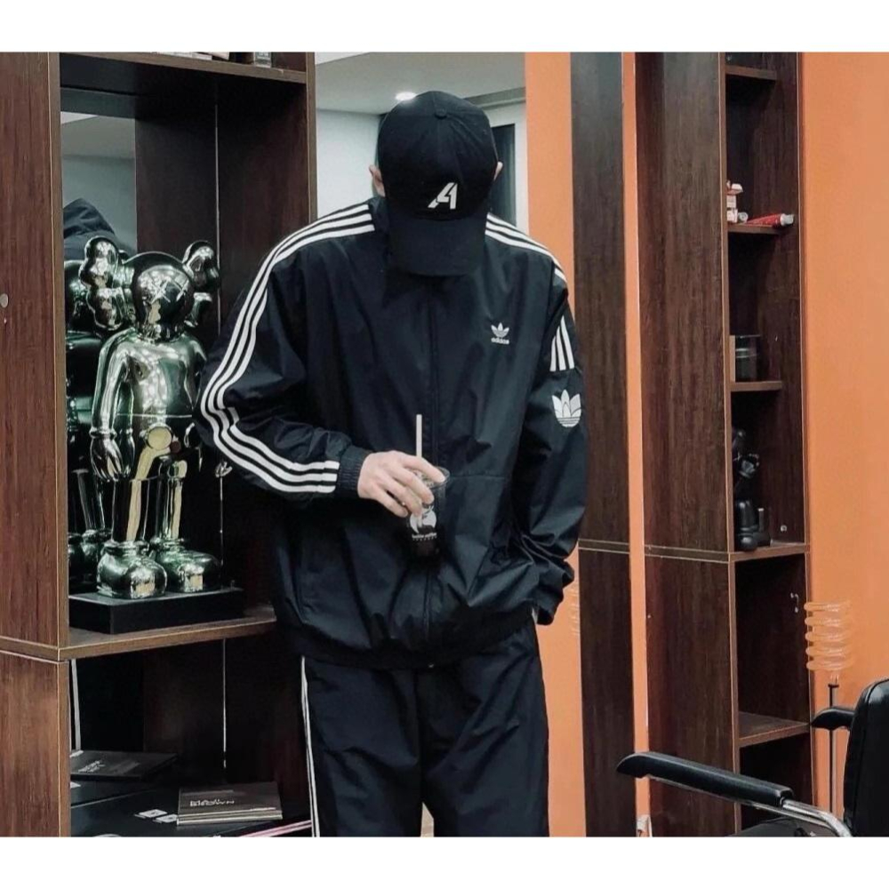 【LUNA-K】adidas 25新款美式復古寬鬆網格運動外套 5色＊S-2XL。C51024-細節圖2