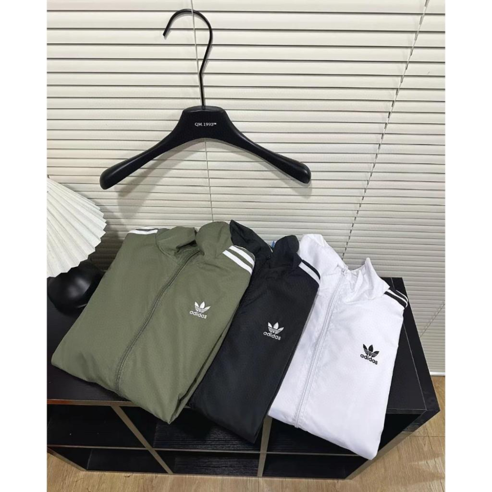 【LUNA-K】adidas 25新款美式復古寬鬆網格運動外套 5色＊S-2XL。C51024-細節圖7