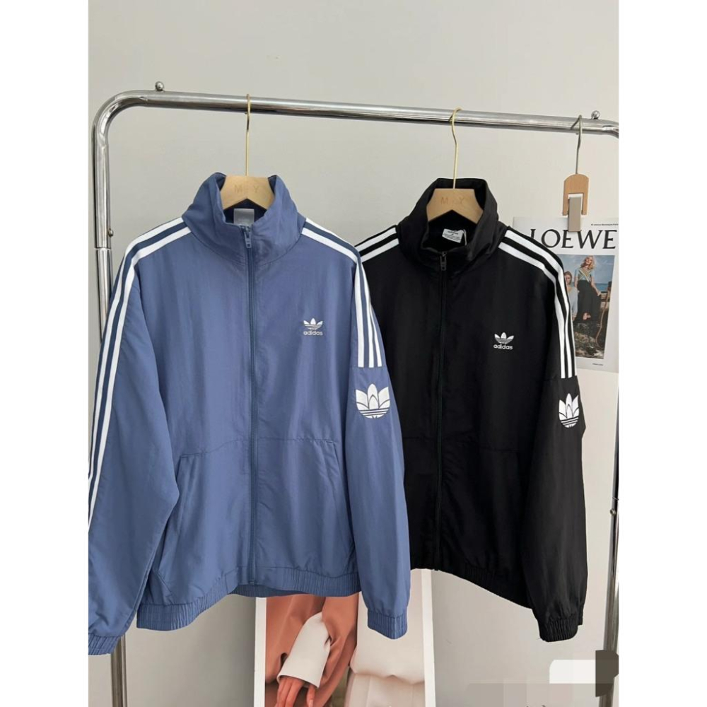 【LUNA-K】adidas 25新款美式復古寬鬆網格運動外套 5色＊S-2XL。C51024-細節圖8