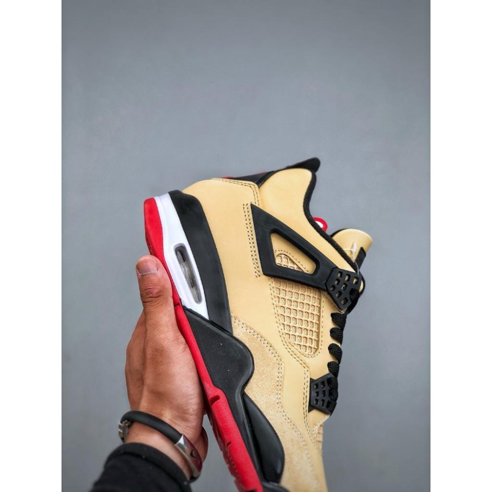 【LUNA-K】Air Jordan 4 Pizza披薩配色卡其黑紅色籃球鞋＊US 5.5~13.5。A50804-細節圖5