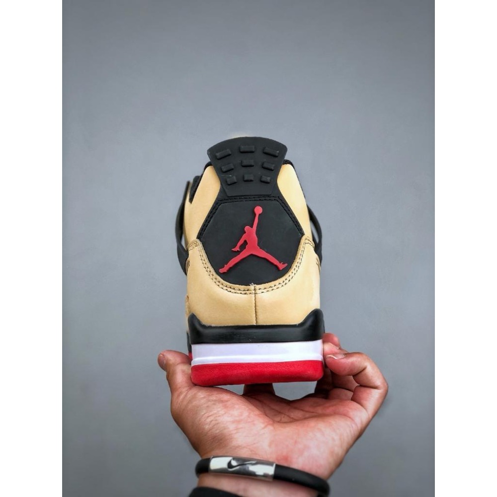 【LUNA-K】Air Jordan 4 Pizza披薩配色卡其黑紅色籃球鞋＊US 5.5~13.5。A50804-細節圖6