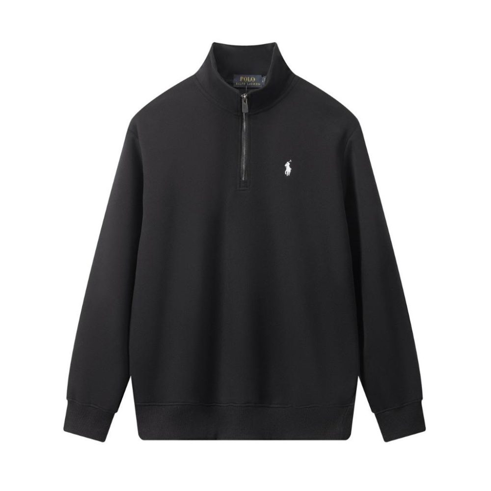 【LUNA-K】Polo Lauren Ralph 25年新款刺繡半拉鍊棉衣 黑色＊S-XL。C50914-細節圖3