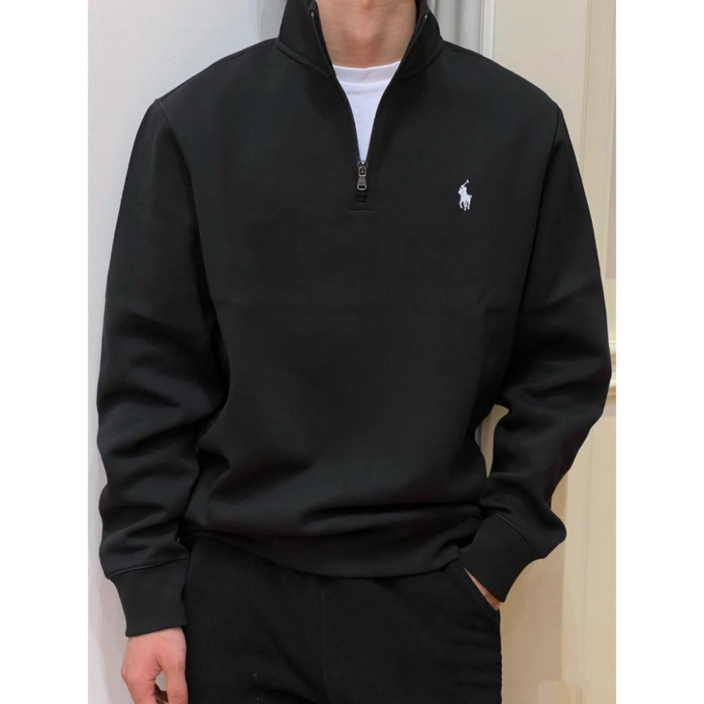 【LUNA-K】Polo Lauren Ralph 25年新款刺繡半拉鍊棉衣 黑色＊S-XL。C50914-細節圖6