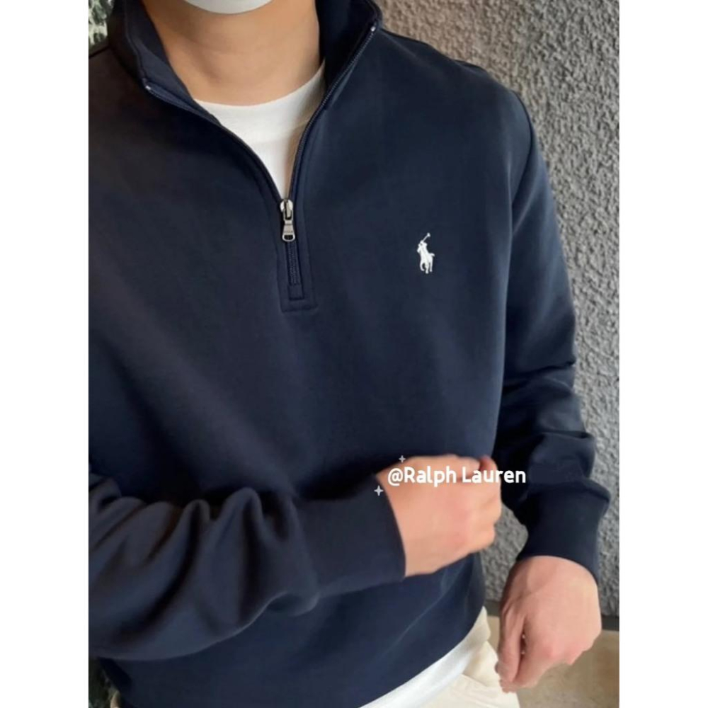 【LUNA-K】Polo Lauren Ralph 25年新款刺繡半拉鍊棉衣 黑色＊S-XL。C50914-細節圖7