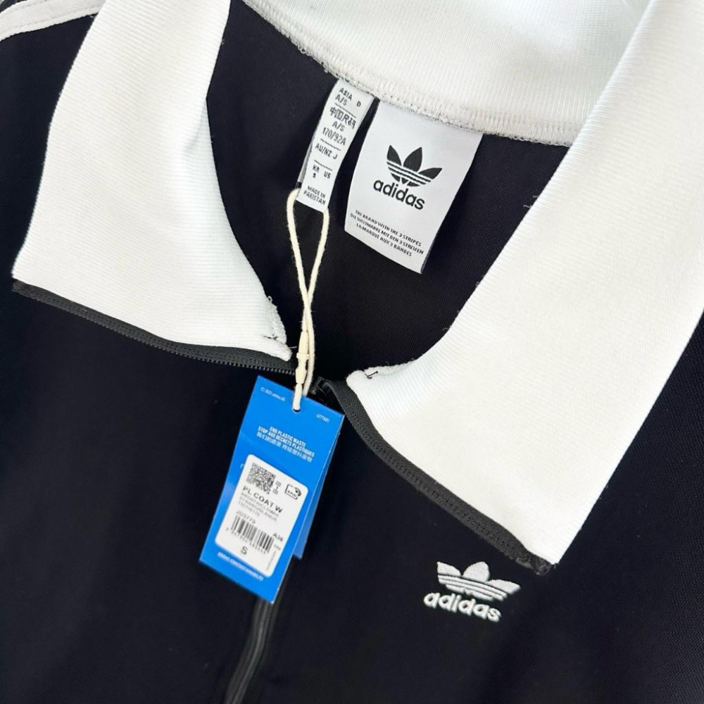 【LUNA-K】adidas 25年初秋新款三葉草立領外套夾克 藍色 黑色＊S-XL。C50818-細節圖4