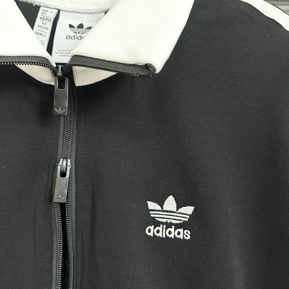 【LUNA-K】adidas 25年初秋新款三葉草立領外套夾克 藍色 黑色＊S-XL。C50818-細節圖5
