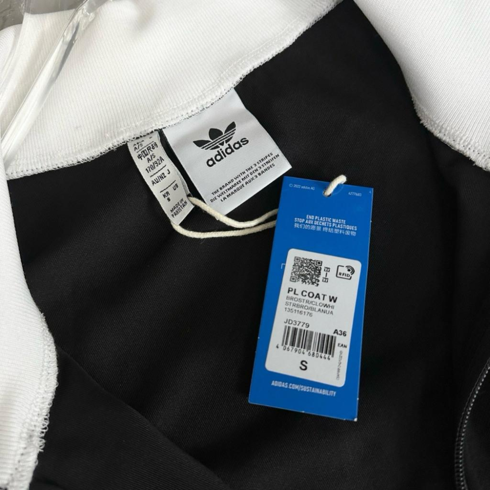 【LUNA-K】adidas 25年初秋新款三葉草立領外套夾克 藍色 黑色＊S-XL。C50818-細節圖7