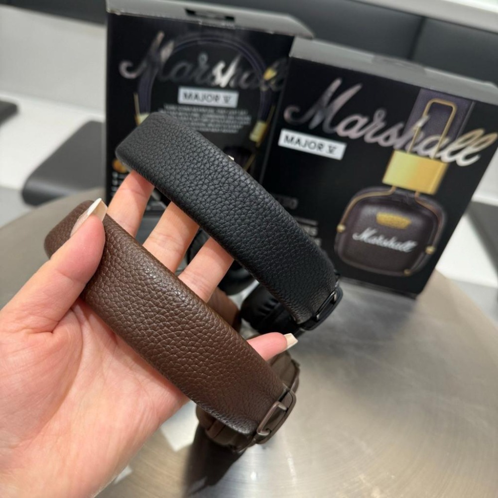 【LUNA-K】Marshall Major V 經典頭戴式藍芽耳機 黑色 棕色。S51003-細節圖5