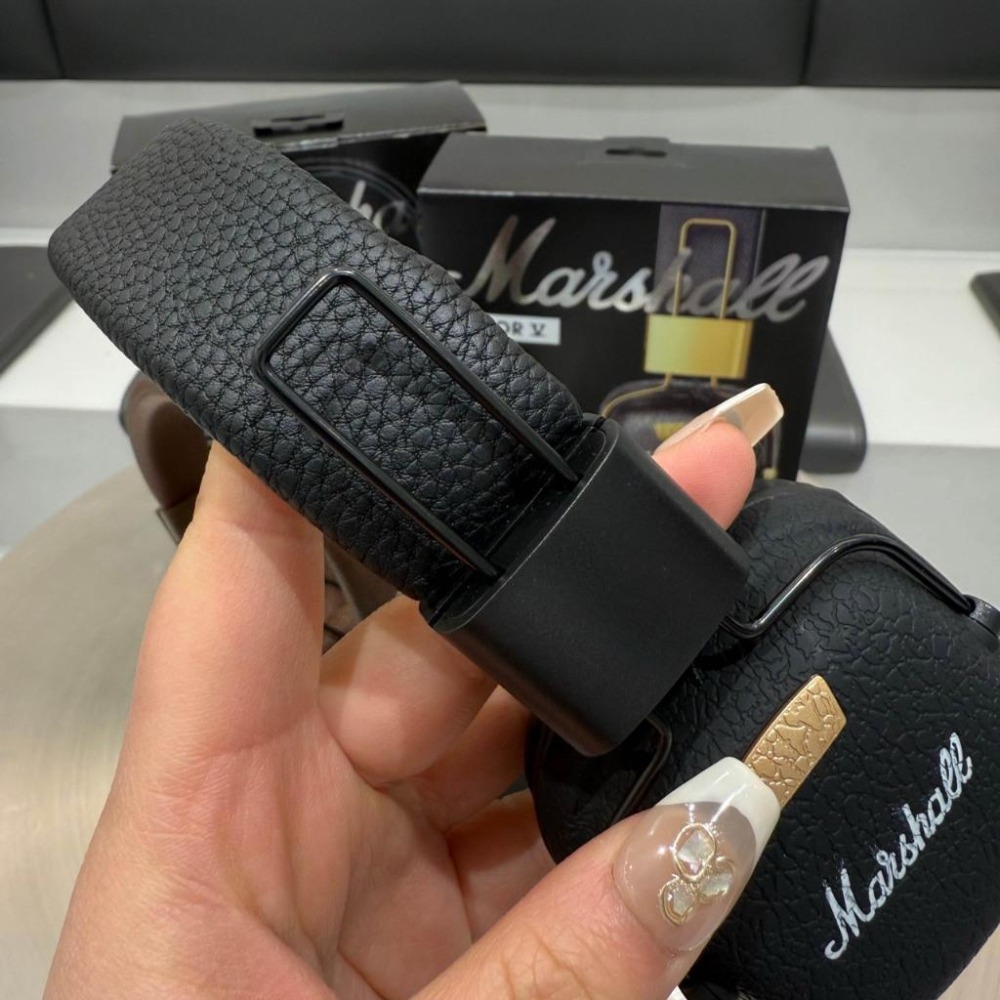 【LUNA-K】Marshall Major V 經典頭戴式藍芽耳機 黑色 棕色。S51003-細節圖6