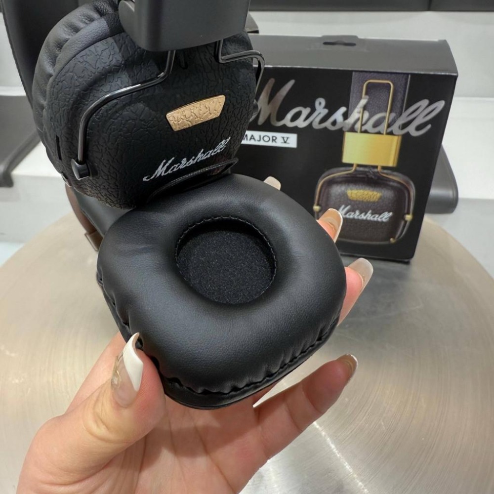 【LUNA-K】Marshall Major V 經典頭戴式藍芽耳機 黑色 棕色。S51003-細節圖7