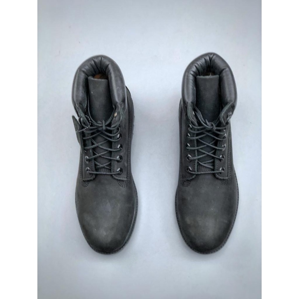 【LUNA-K】Timberland 經典款黑色男女款中筒防水休閒牛皮馬丁鞋＊EU 35.5~45。A50815-細節圖4