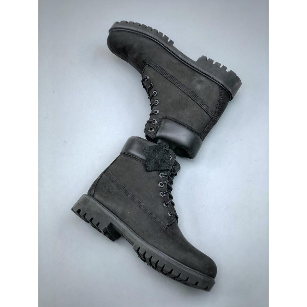 【LUNA-K】Timberland 經典款黑色男女款中筒防水休閒牛皮馬丁鞋＊EU 35.5~45。A50815-細節圖8