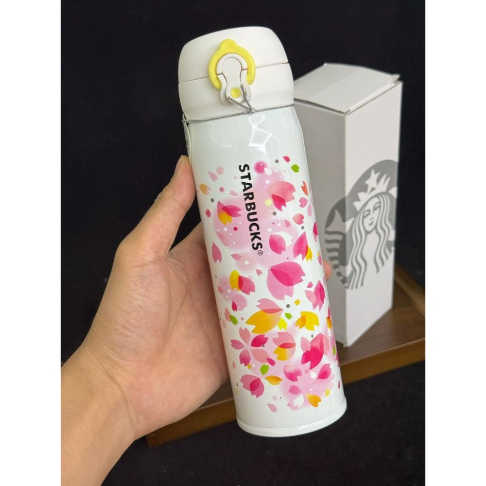 【LUNA-K】星巴克 Starbucks 櫻花花瓣造型不銹鋼保溫杯＊500ML。S50813-細節圖3
