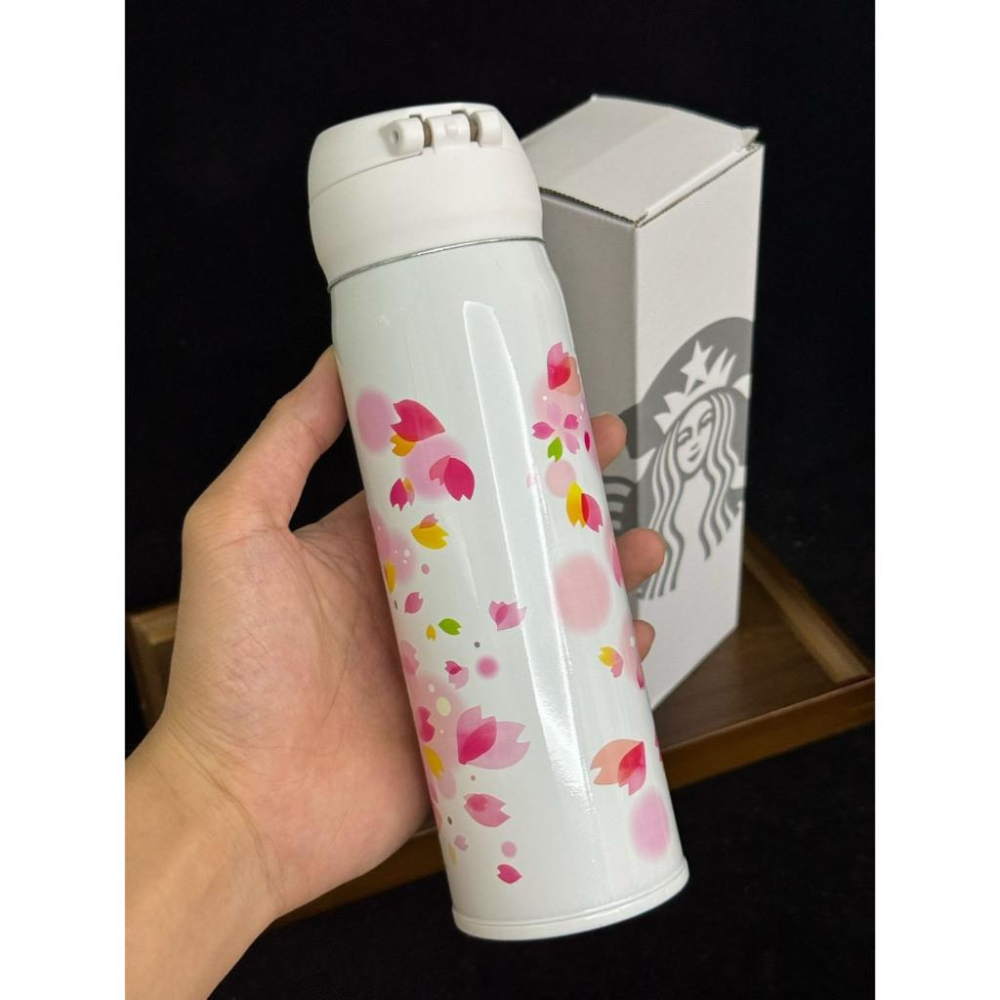 【LUNA-K】星巴克 Starbucks 櫻花花瓣造型不銹鋼保溫杯＊500ML。S50813-細節圖5