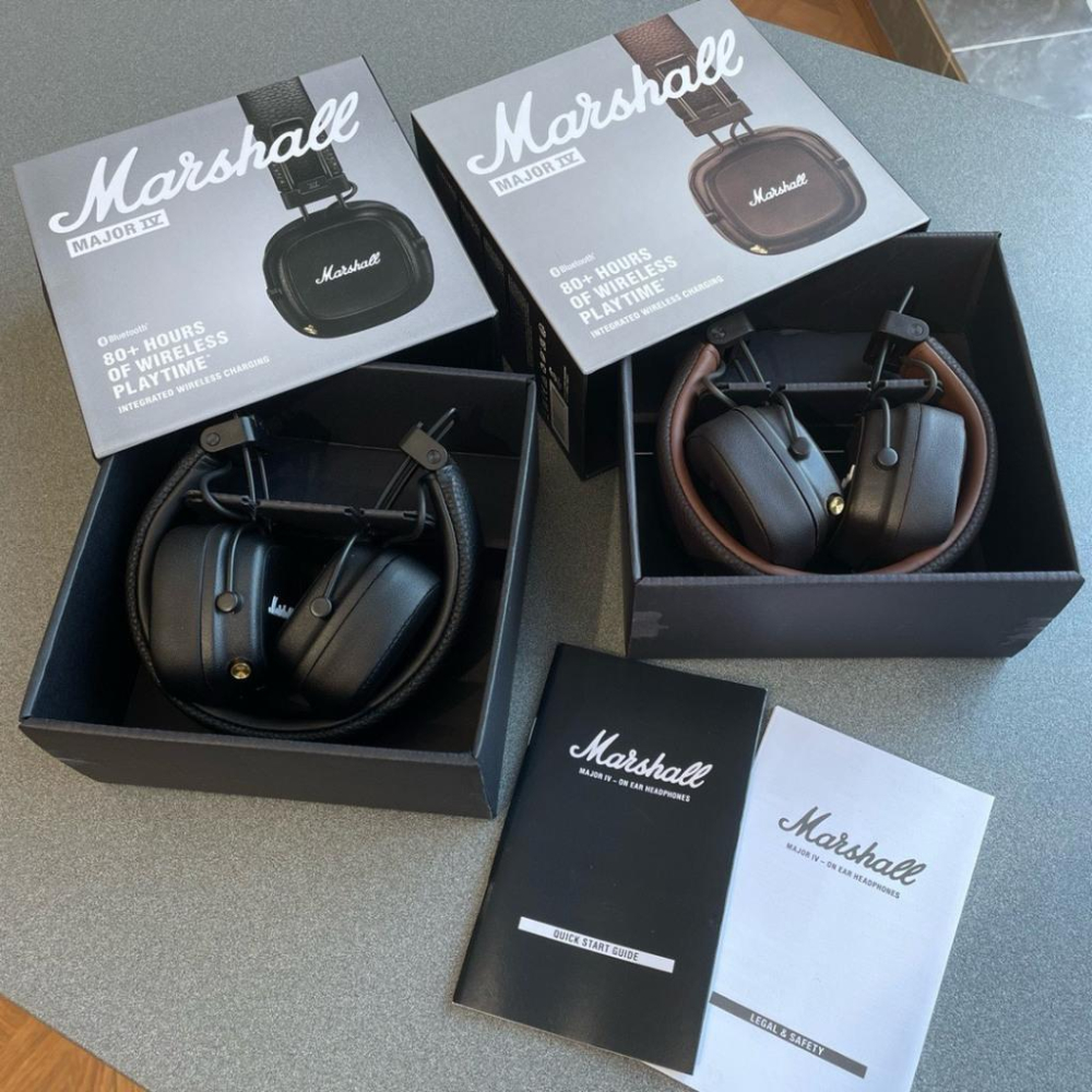 【LUNA-K】Marshall Major IV 經典頭戴式藍芽耳機 黑色 棕色。S50707-細節圖4