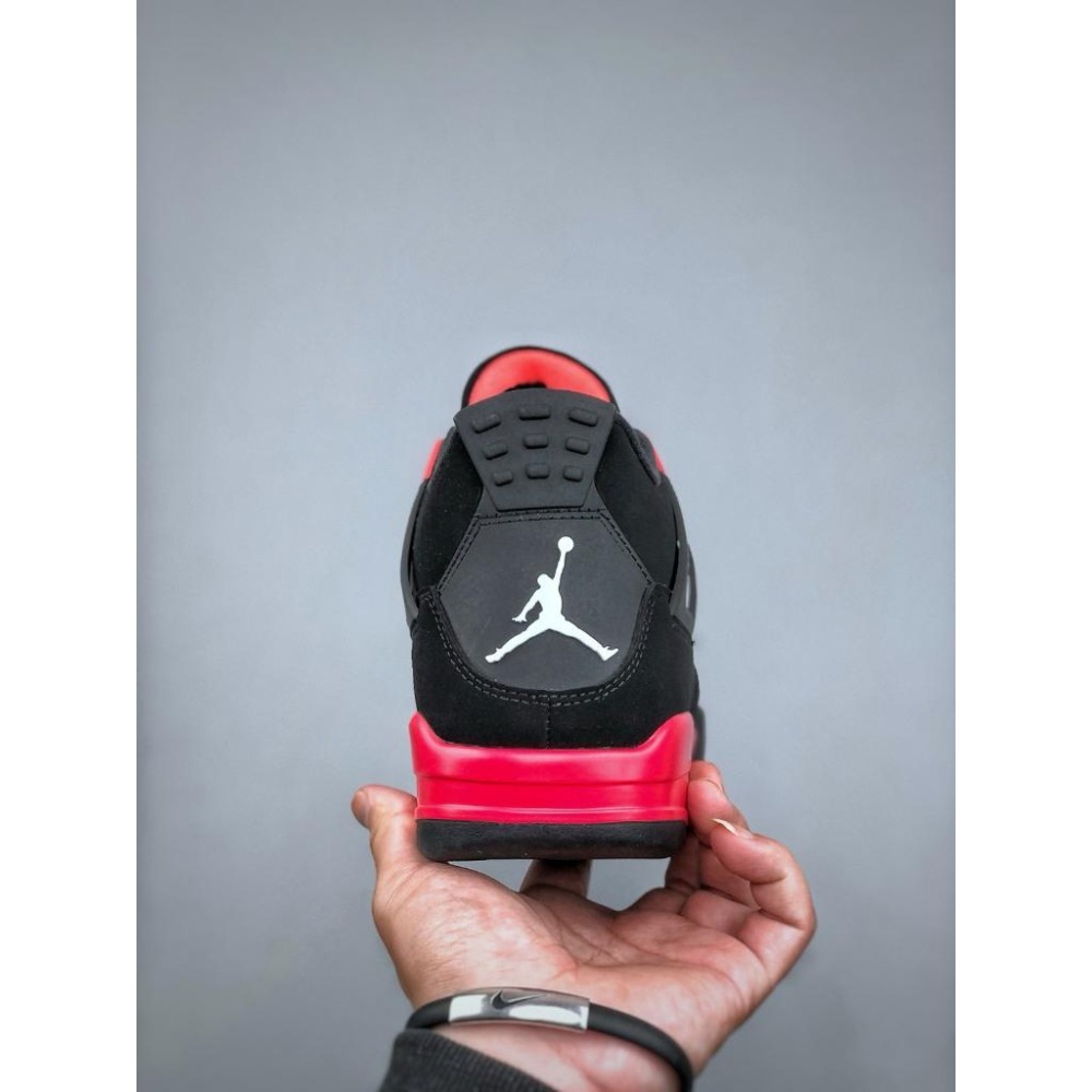 【LUNA-K】NIke Air Jordan 4 Retro 黑紅色籃球鞋＊US 5~14。A50414-細節圖4
